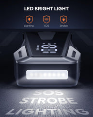 BuTure VAC emergency flashlight mode for night visibility