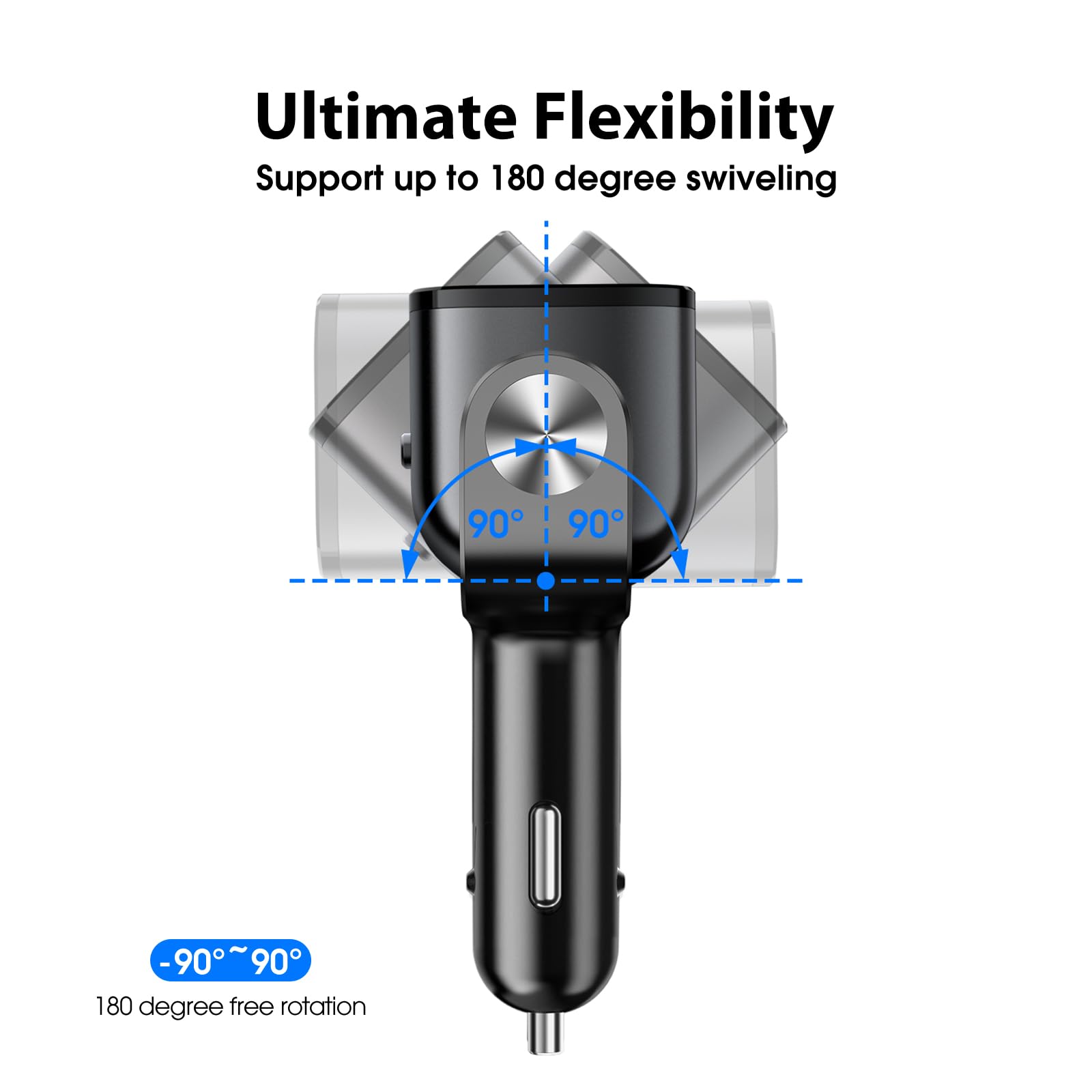 BUVAYE dual USB-C PD30W and QC3.0 ports powering multiple devices.