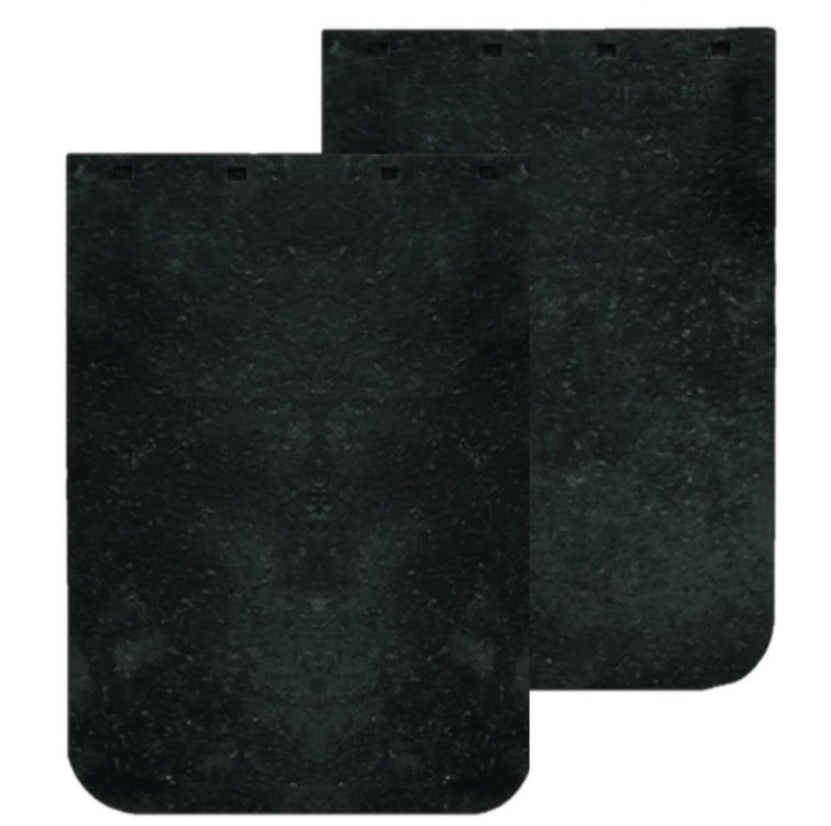 Buyers Products 12x18 mud flaps front view protect against spray and debris