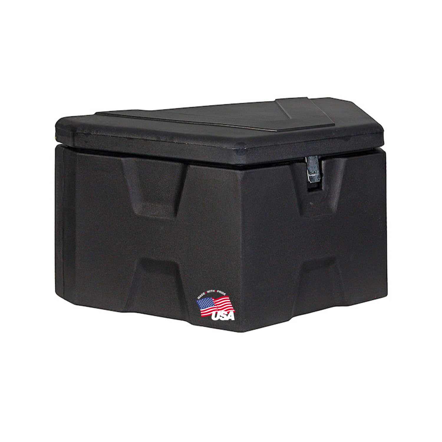 Buyers Products 1701680 trailer tongue box front view showcases sturdy weatherproof storage