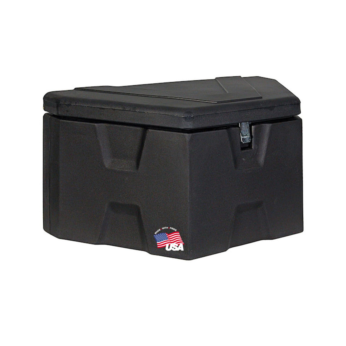 Buyers Products 1701680 trailer tongue box front view showcases sturdy weatherproof storage
