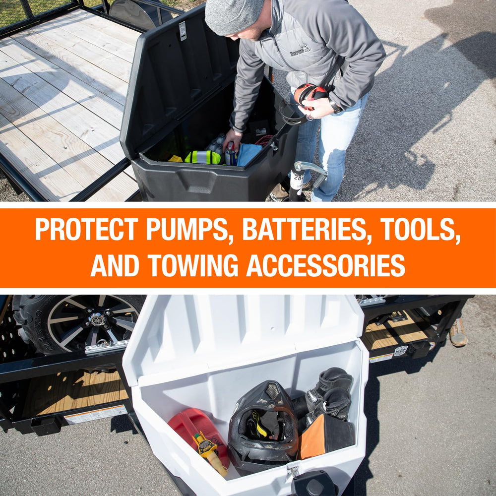Buyers Products 1701680 trailer tongue box side-mounted fit enables quick on-site access