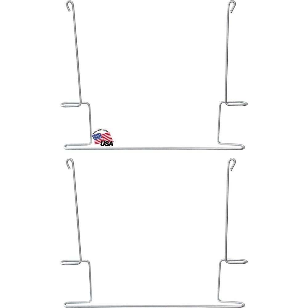 Buyers Products 405BZ galvanized anti-sail bracket on track secures mud flaps against road debris.