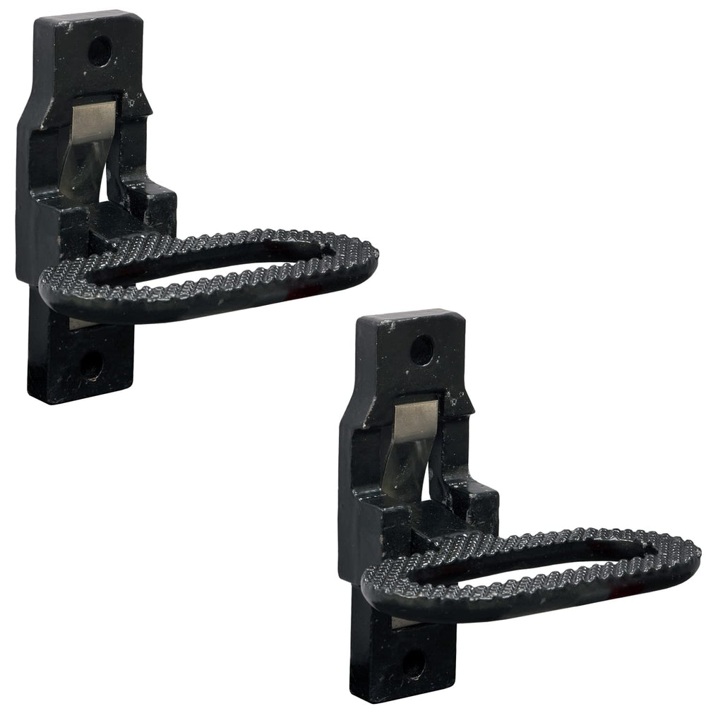 Buyers Products B2797BPC2 Black E-Coat folding step with 90 degree open position.