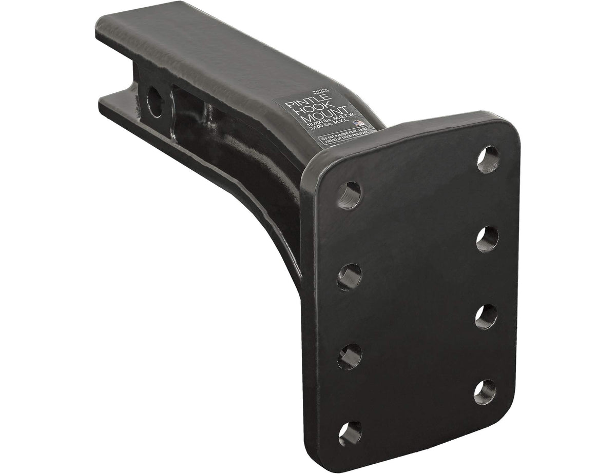 Buyers Products PM25812 pintle hook mount side view showing solid construction for heavy towing