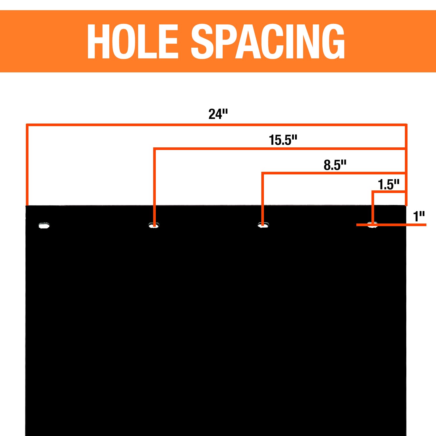 Installation-ready mud flaps mounted to truck or trailer for protection.