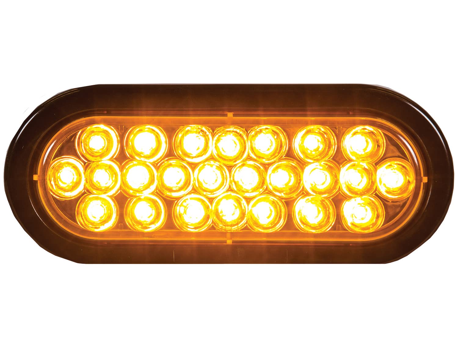 SAE J595 Class 2 amber warning light for compliant vehicle signaling.