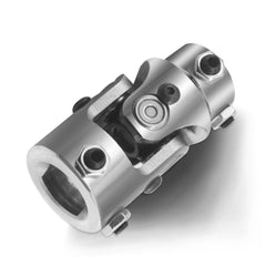 BUYMACHINERYPARTS 1in DD x 3/4in DD chrome steering universal joint shaft enhances smooth linkage.