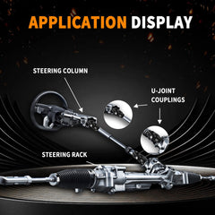 Durable black-steel BUYMACHINERYPARTS steering joint built for daily use