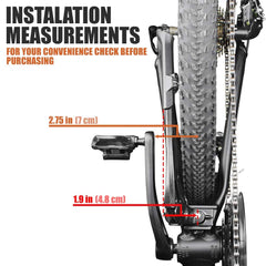 BV Chromium kickstand foot secured by steel hex bolt deters movement.