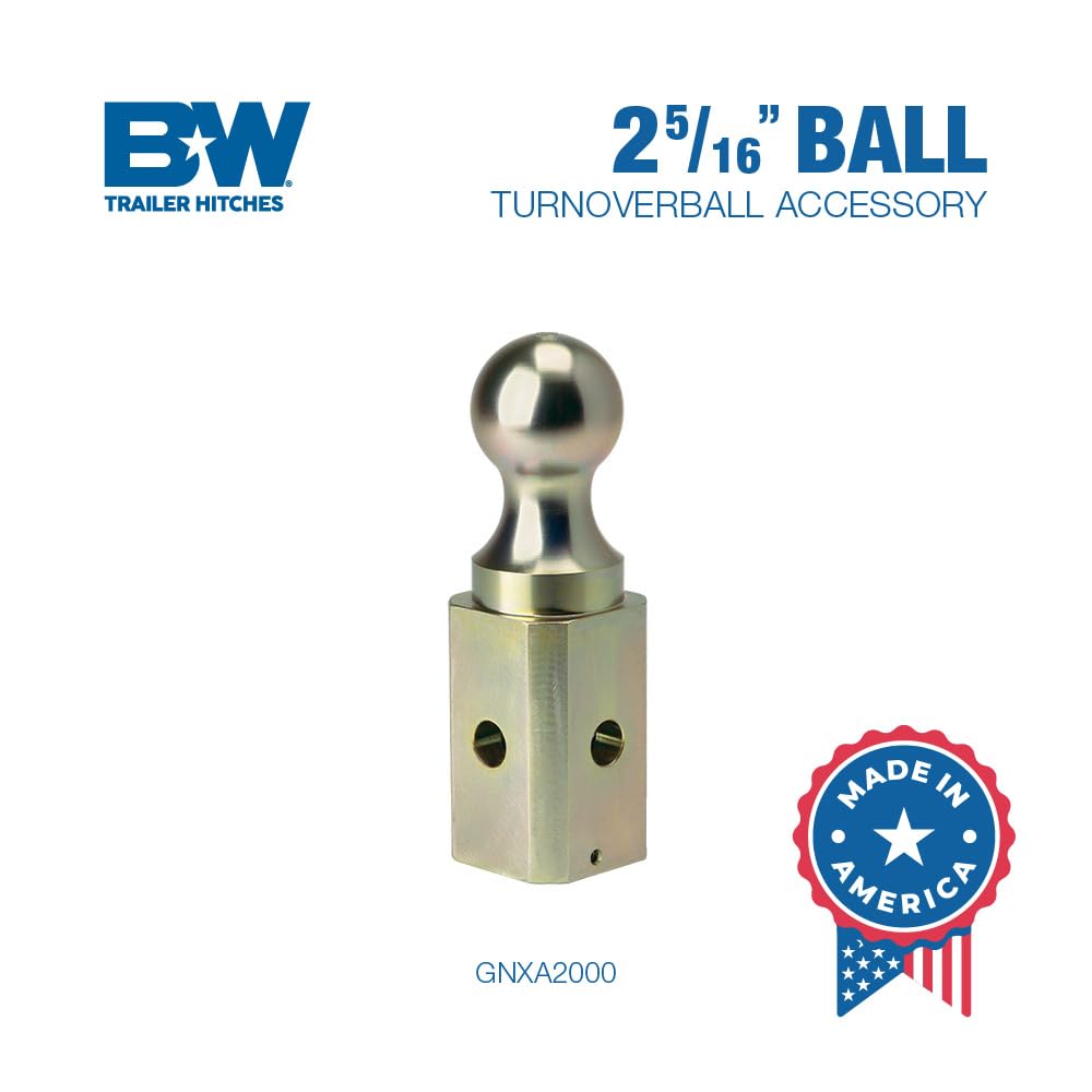 B&W GNXA2000 2-5-16 inch ball for secure towing and compatibility