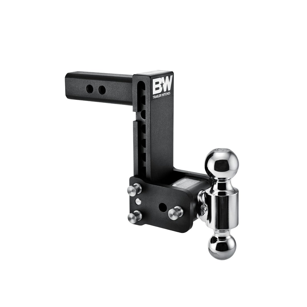 B&amp;W Tow &amp; Stow adjustable ball mount in 2in receiver for level towing versatility