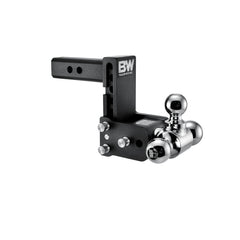 B&W Tow and Stow adjustable ball mount assembly for level towing versatility.