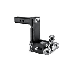 B&W Tow & Stow ball mount with 7-inch drop enabling level towing
