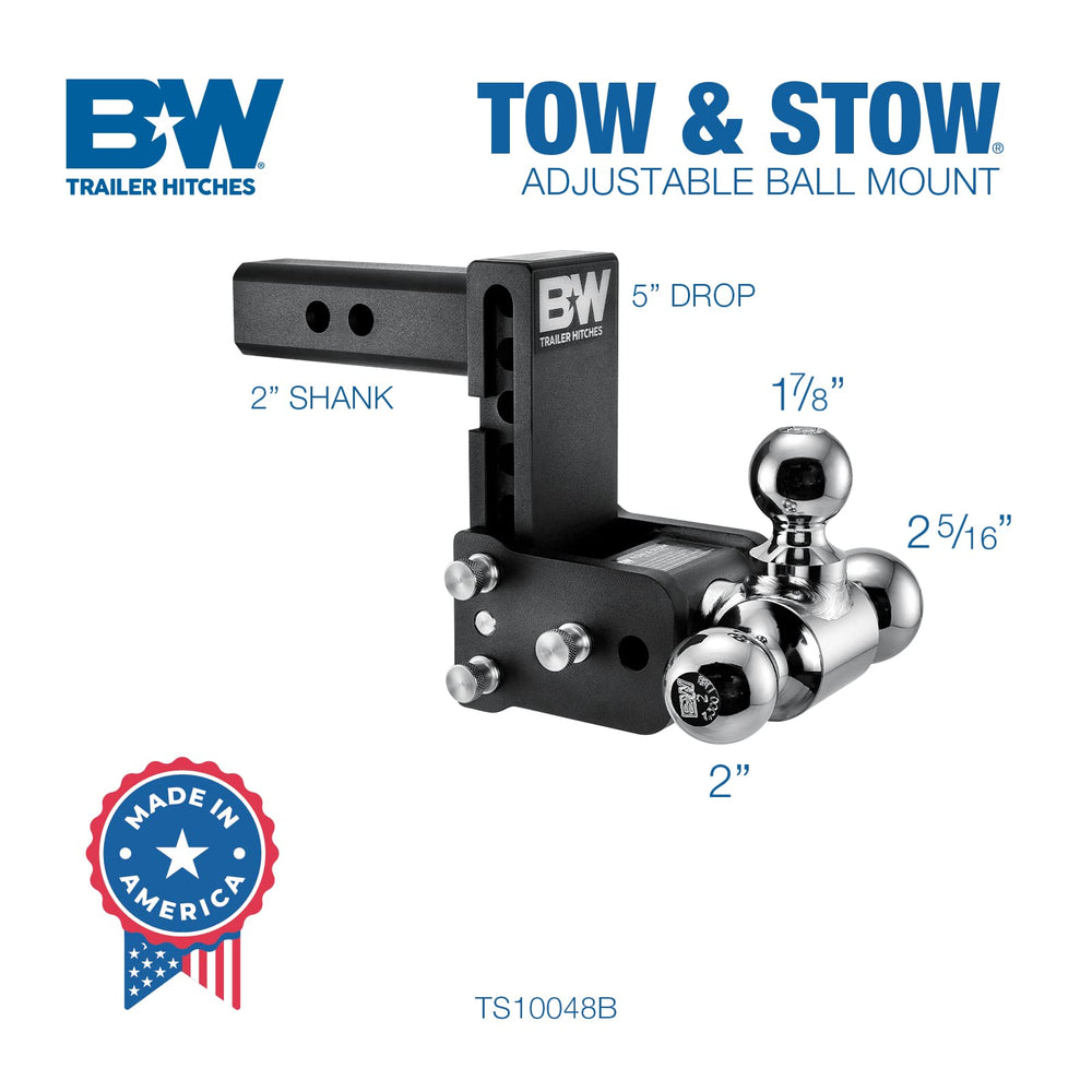 B&W Tow and Stow stows under the vehicle for clean, out-of-the-way storage.