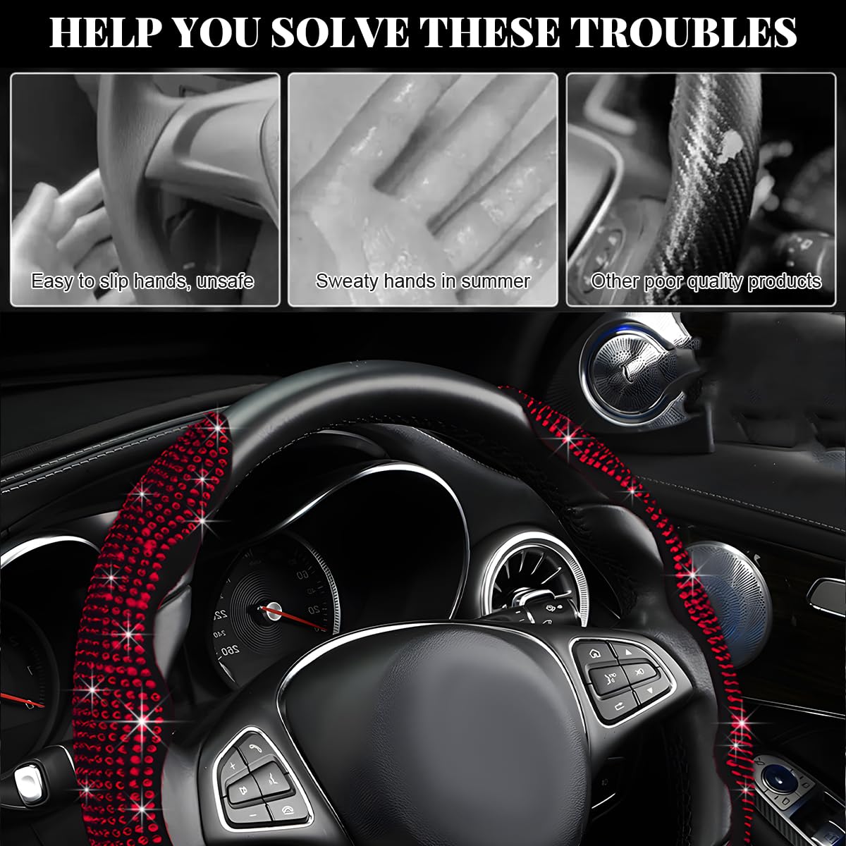 BWBWND interior sparkle accent elevates your car's style