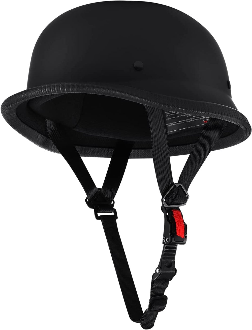 BwondMand half helmet matte black front view for daily rides with its sleek look