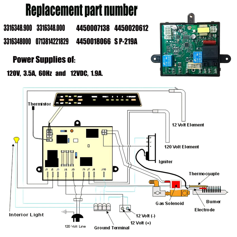 Bxmgr 3316348-900 replacement part numbers reference for model matching.