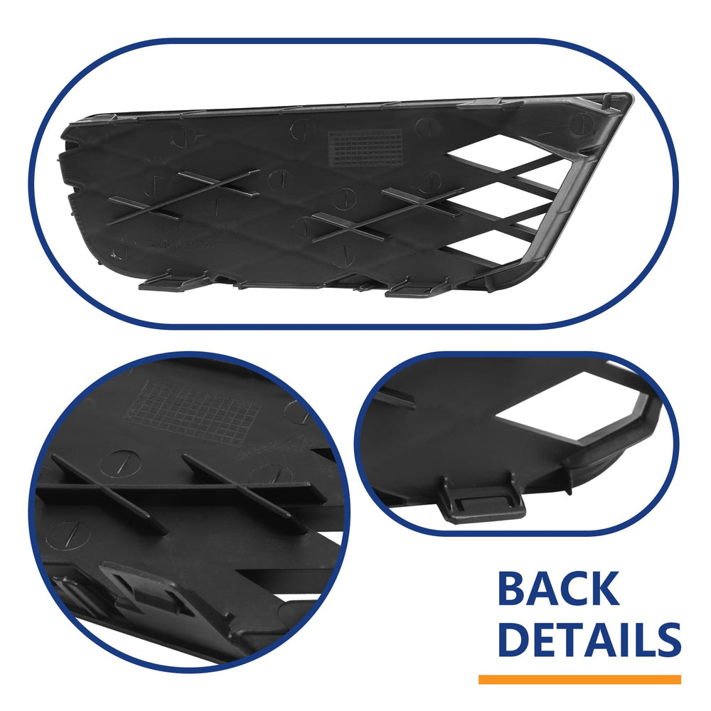 BXZ front outer grille bezel pair showcases complete Civic front fascia