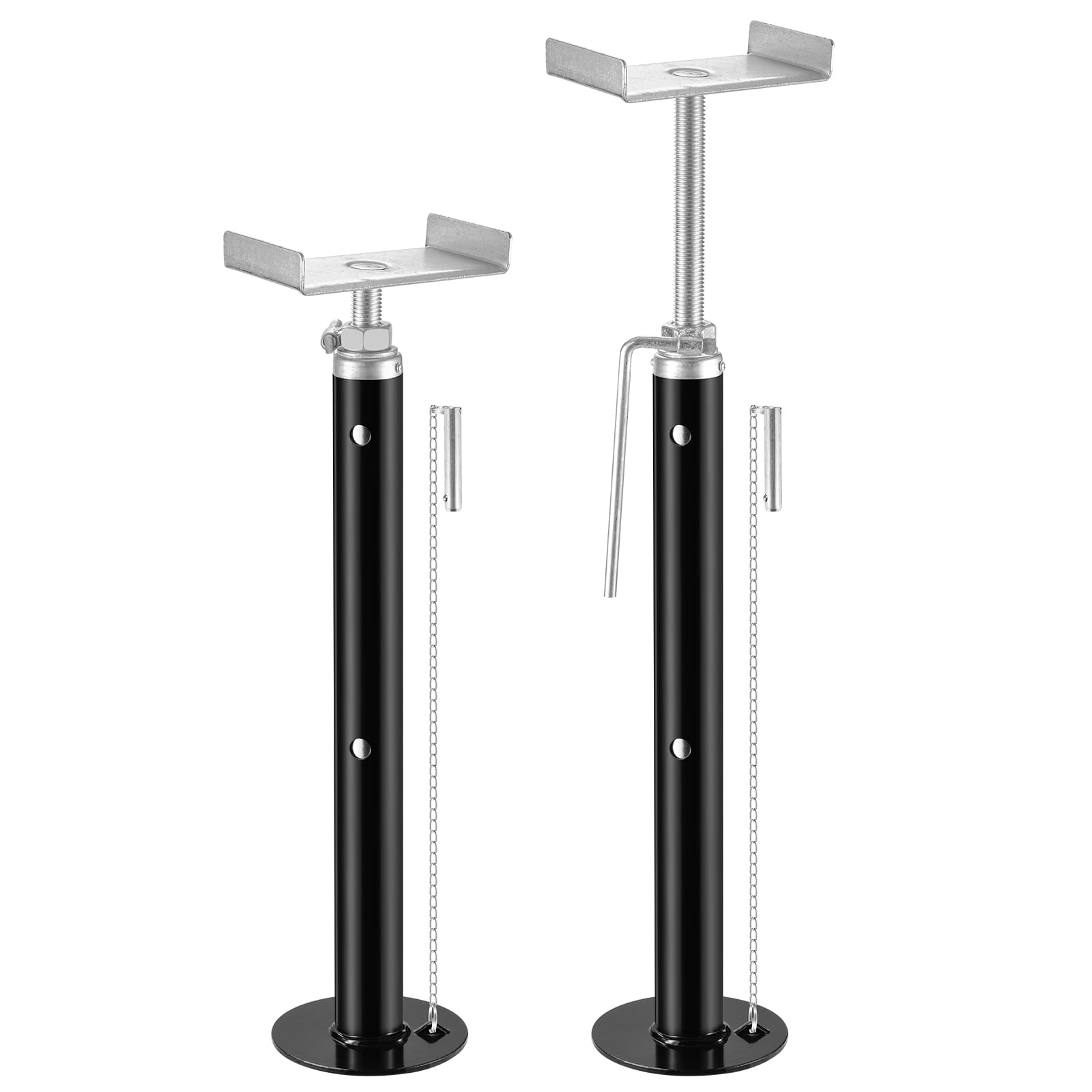 BYERNAUTO RV slide-out jacks at adjustable height for stable camping