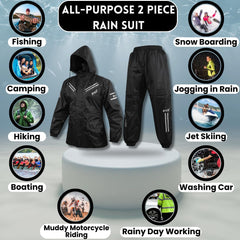 BYKR rain suit reflective stripes boost safety in low light
