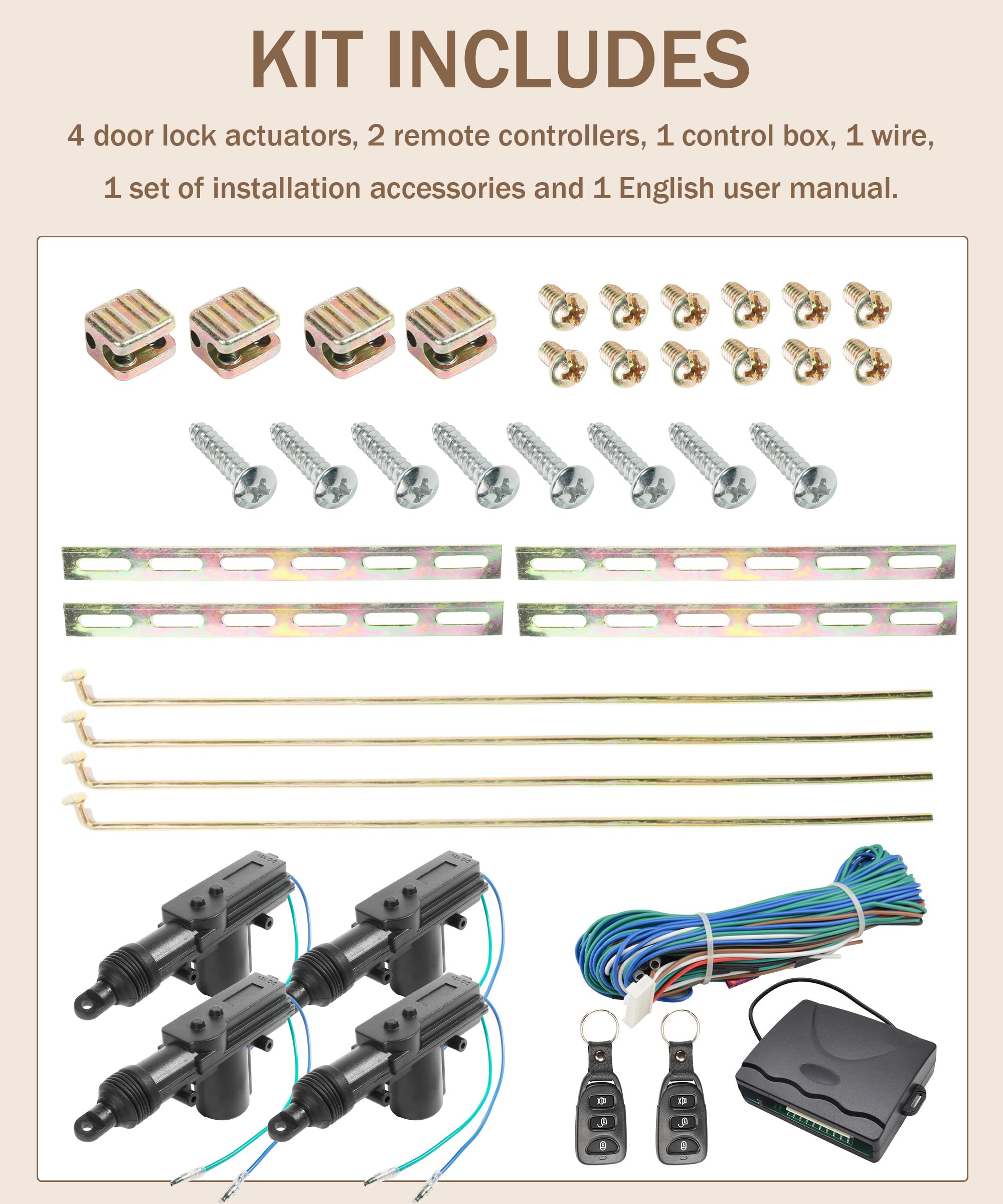 Bylikeho four door lock actuators enable full vehicle coverage