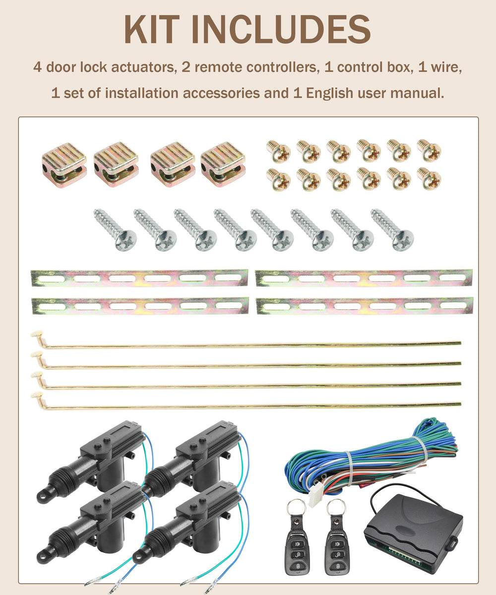 Bylikeho four door lock actuators enable full vehicle coverage