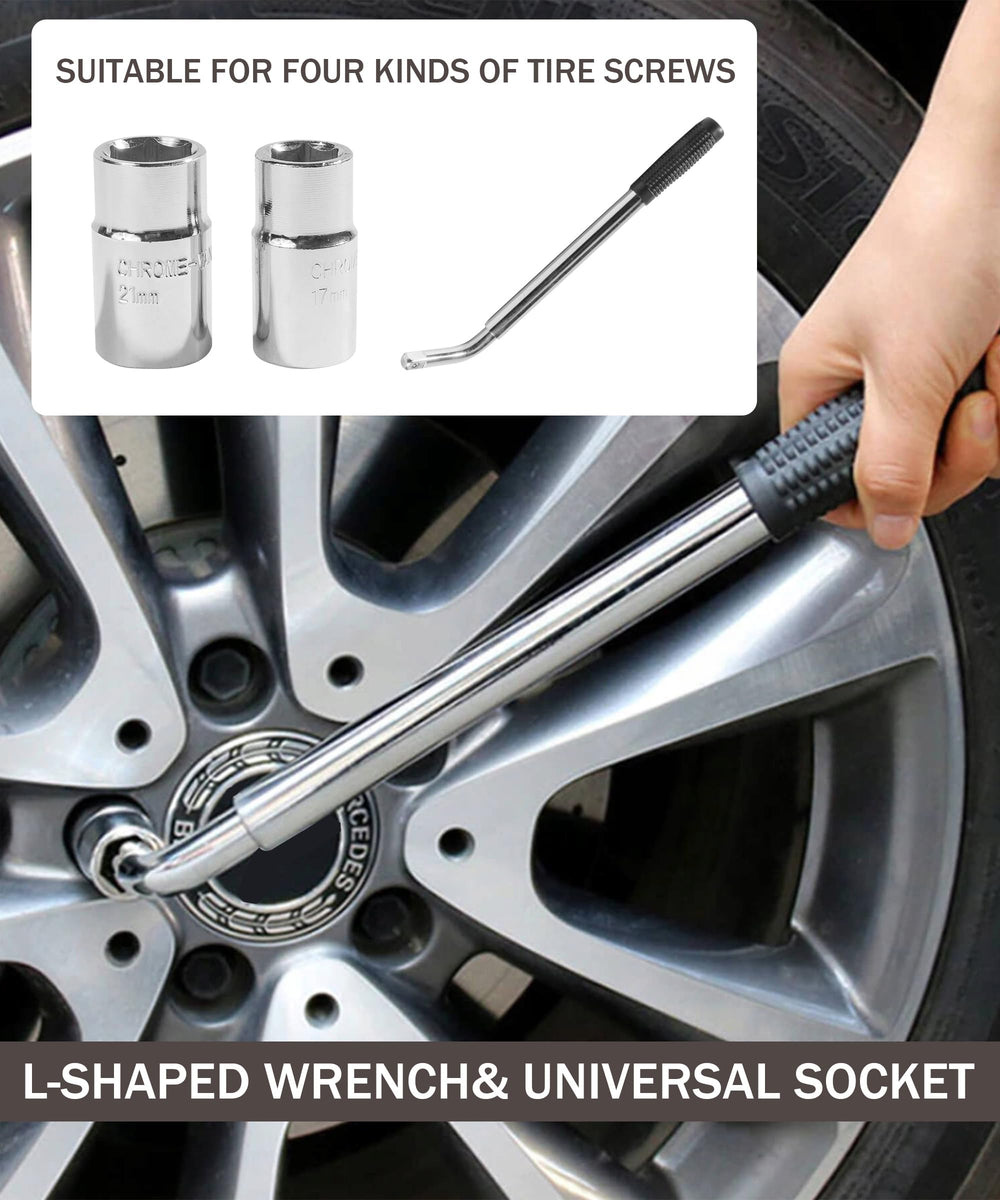 Bylikeho Lug Wrench 17-23mm enables versatile tire work