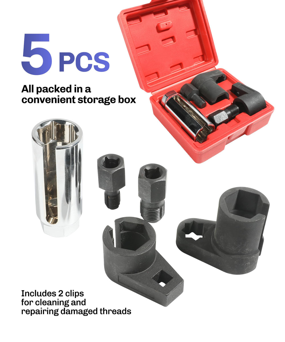 Bylikeho O2 sensor socket fine pry bar provides precise leverage for stubborn sensors.