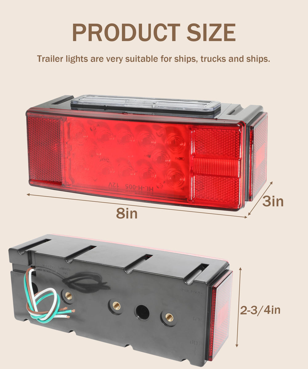 Bylikeho 12V LED trailer lights offer energy-efficient, long-lasting signaling.