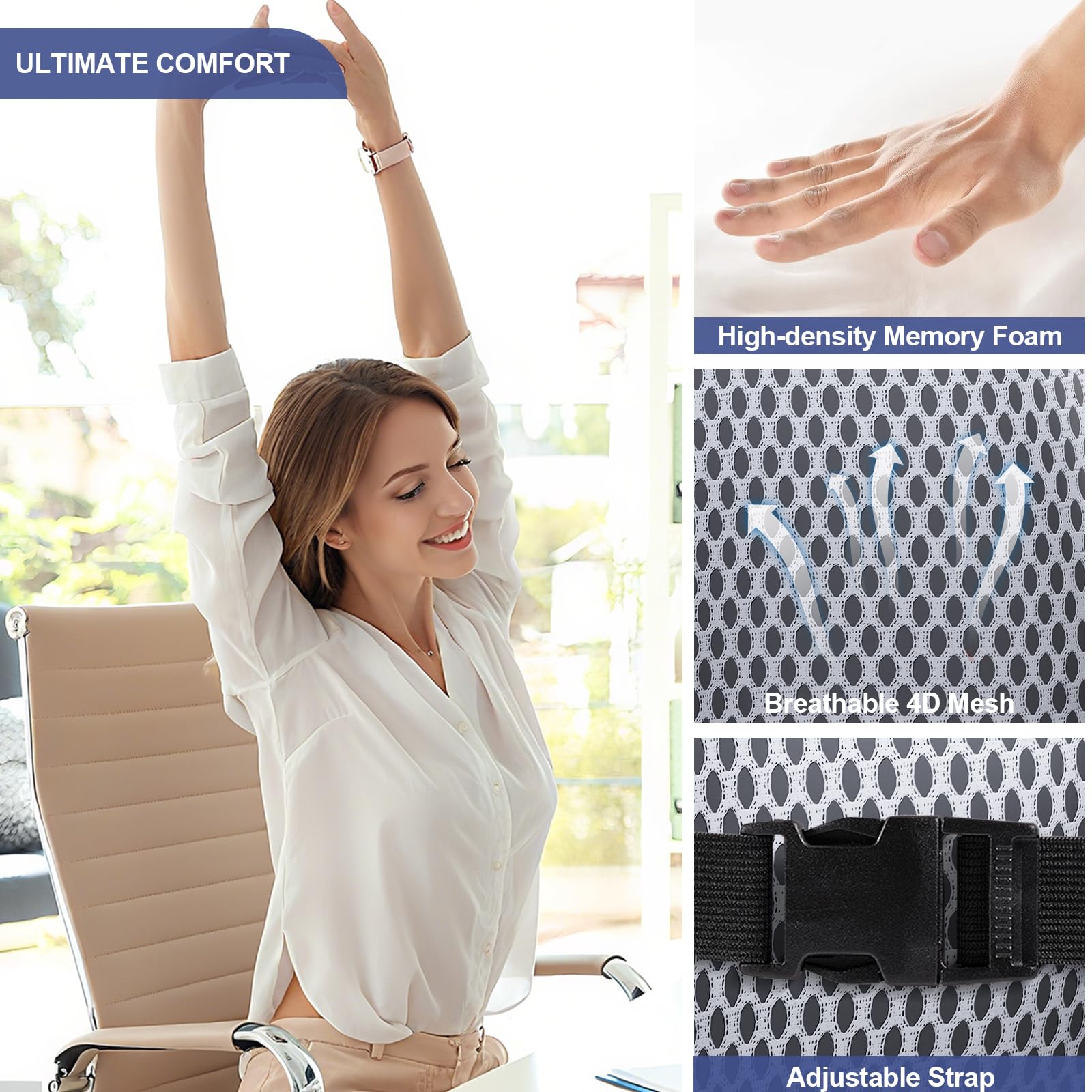 BYMECOST compatible with cars, offices, and wheelchairs for versatile daily use
