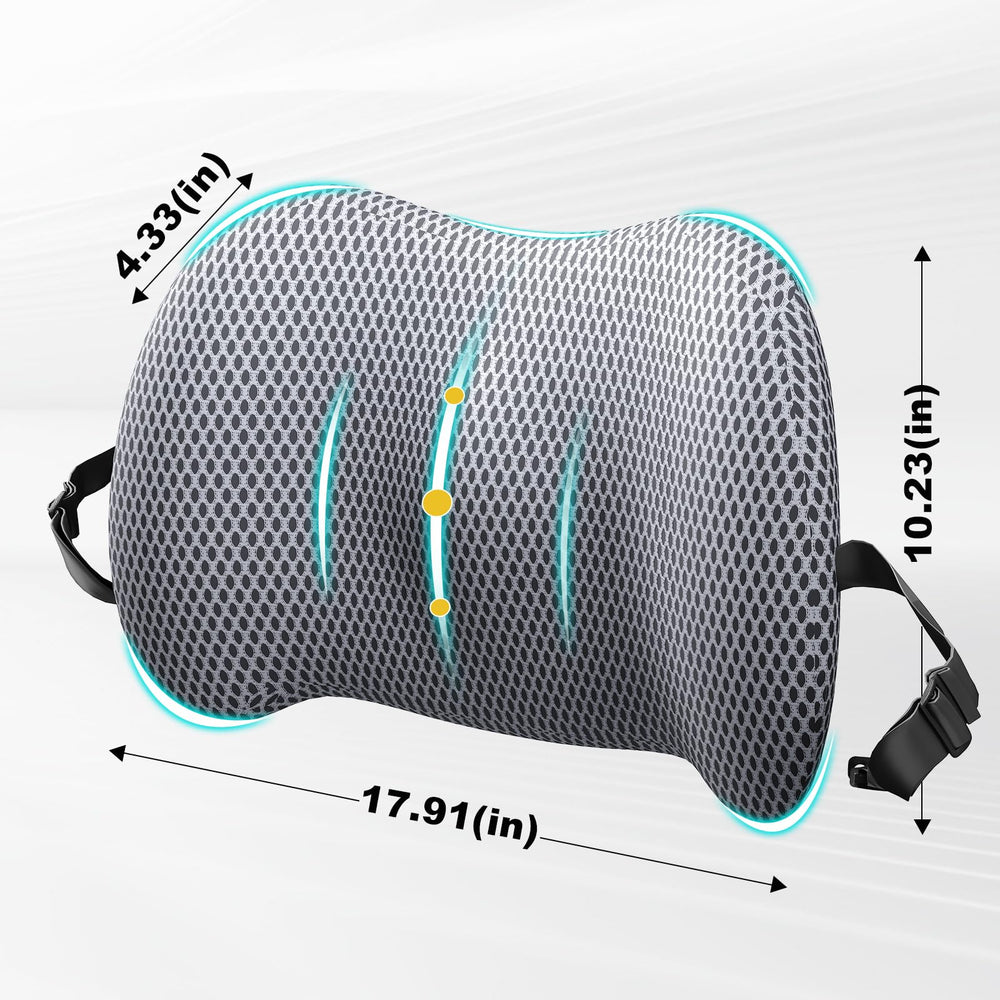 BYMECOST memory foam seat cushion contours to the waist for steady posture