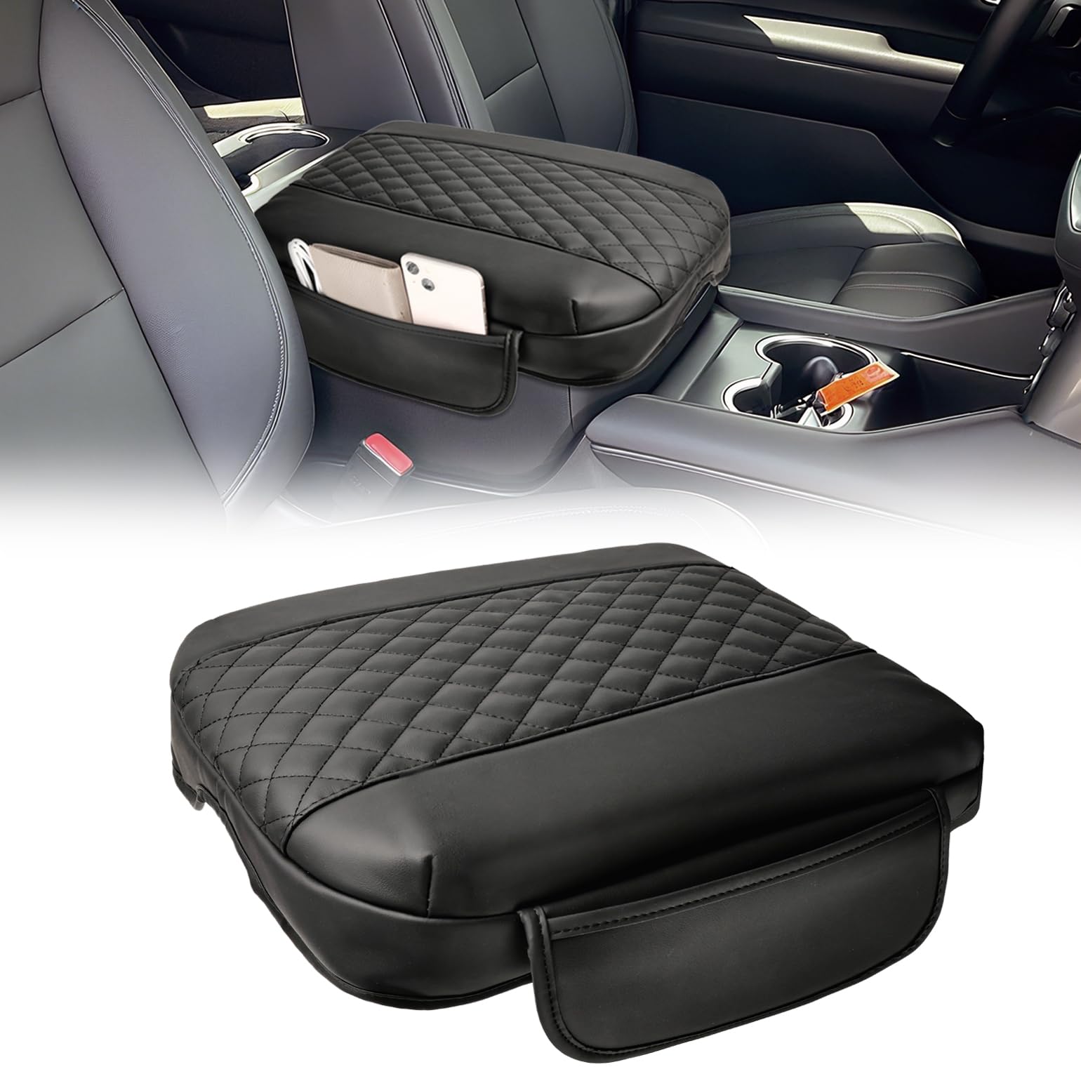 BystralX center console cover on Chevy Silverado showing precise fit and protection
