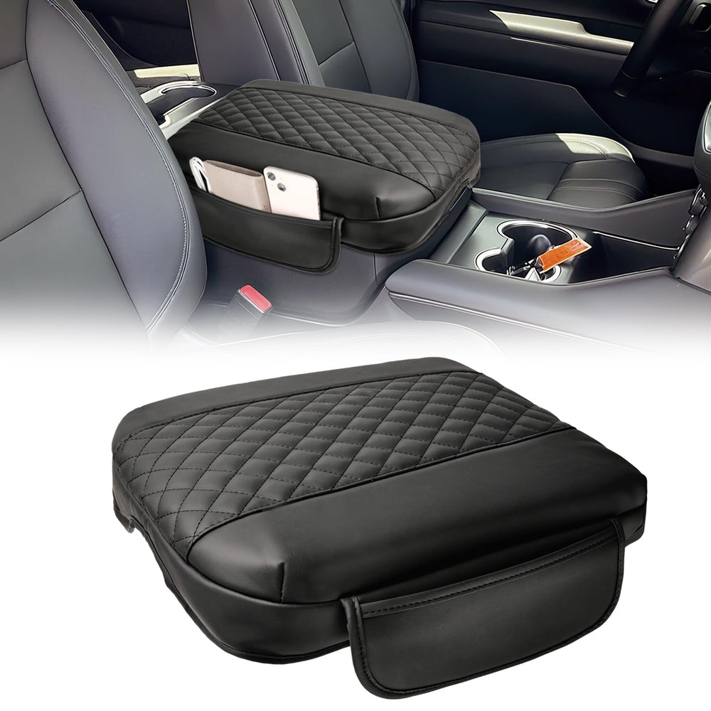 BystralX center console cover on Chevy Silverado showing precise fit and protection