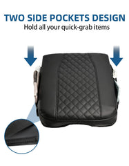 BystralX console cover in Tahoe/Suburban cabin with side pockets for quick access
