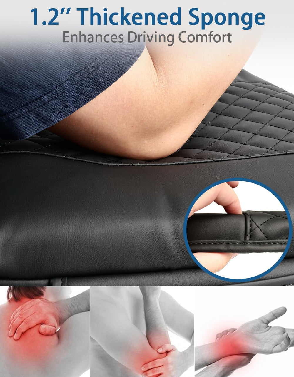 BystralX Yukon console cover close-up on durable PU leather surface