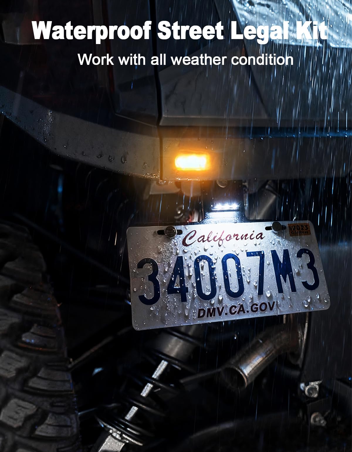 BystralX IP67 waterproof housing withstands rain and mud.