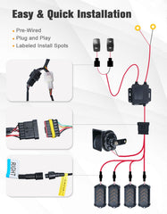 BystralX 2000LM LED beads deliver bright signaling day and night.