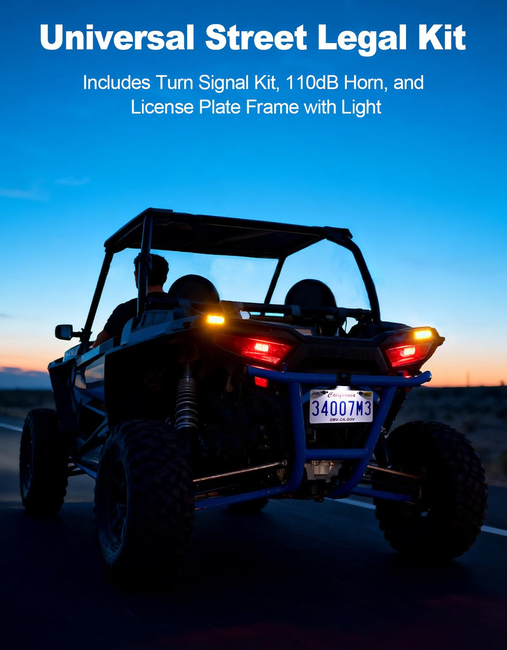 BystralX license plate holder with light improves rear visibility at night
