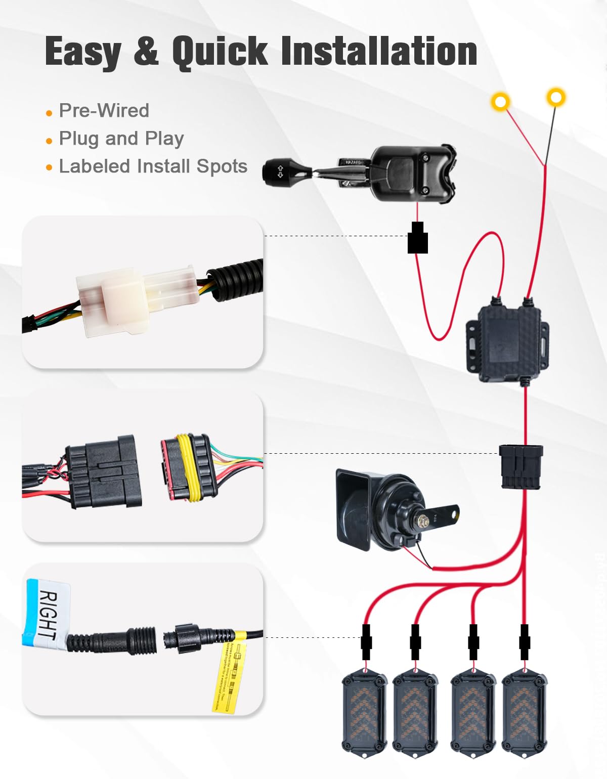 Bright flowing arrow indicators enhance signaling clarity on trails.