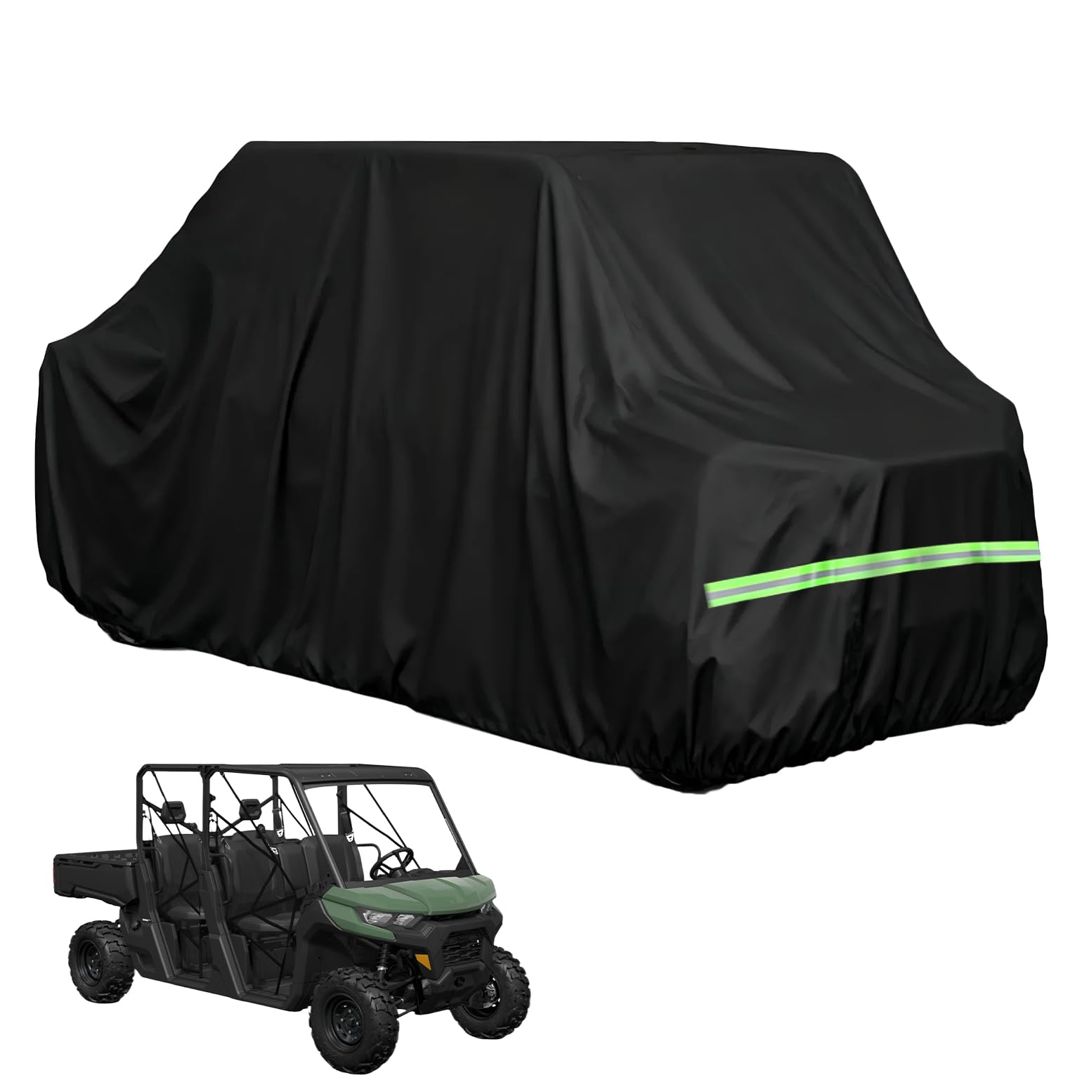 BystralX UTV cover on a Can-Am Defender MAX protects against rain and dust.