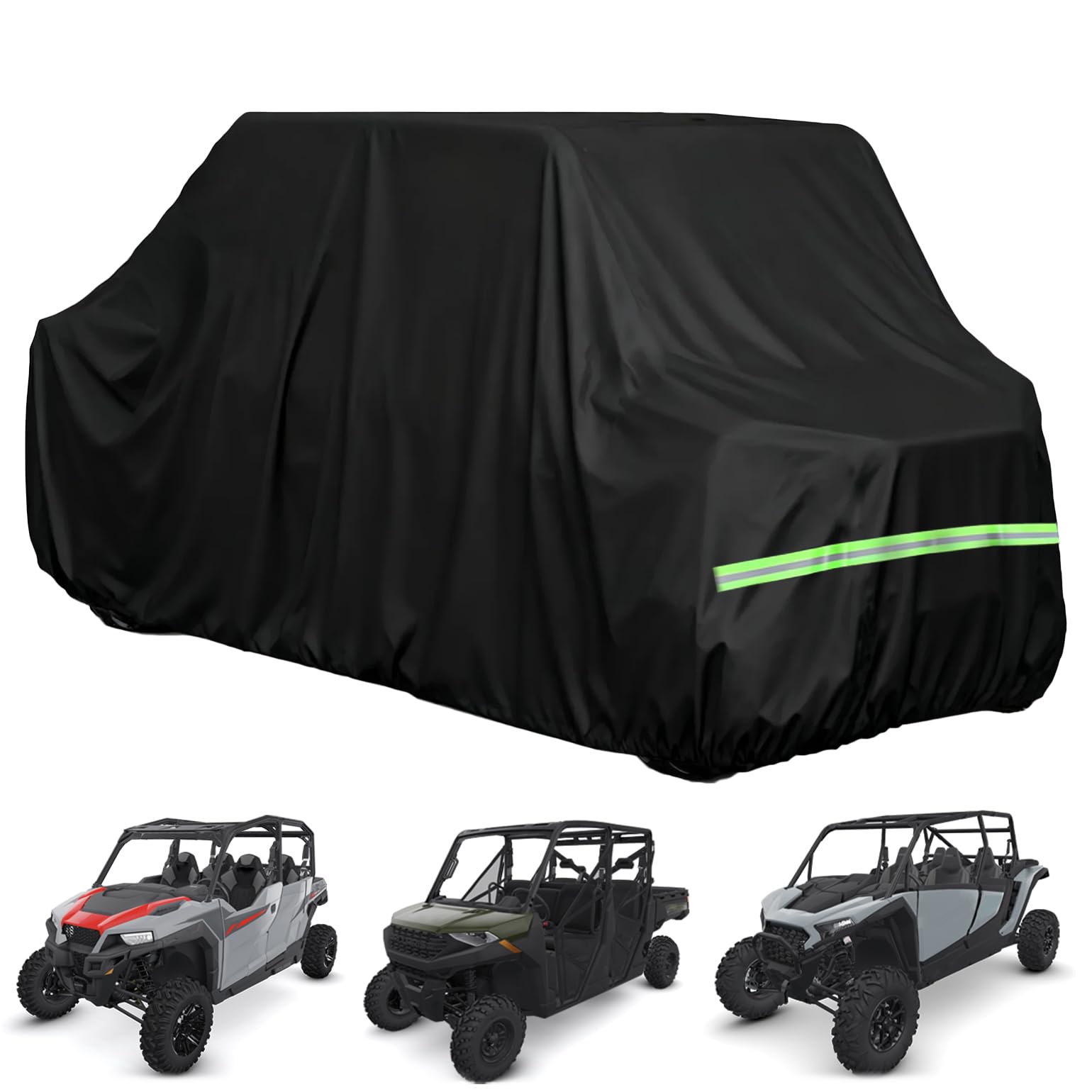 BystralX UTV Cover universal fit for 4-6 seat models keeps your vehicle protected.