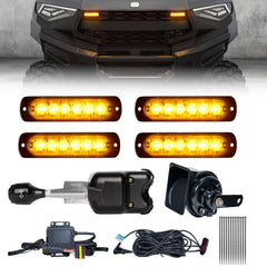 BystralX UTV turn signal kit with lever column switch mounted on steering column for easy control