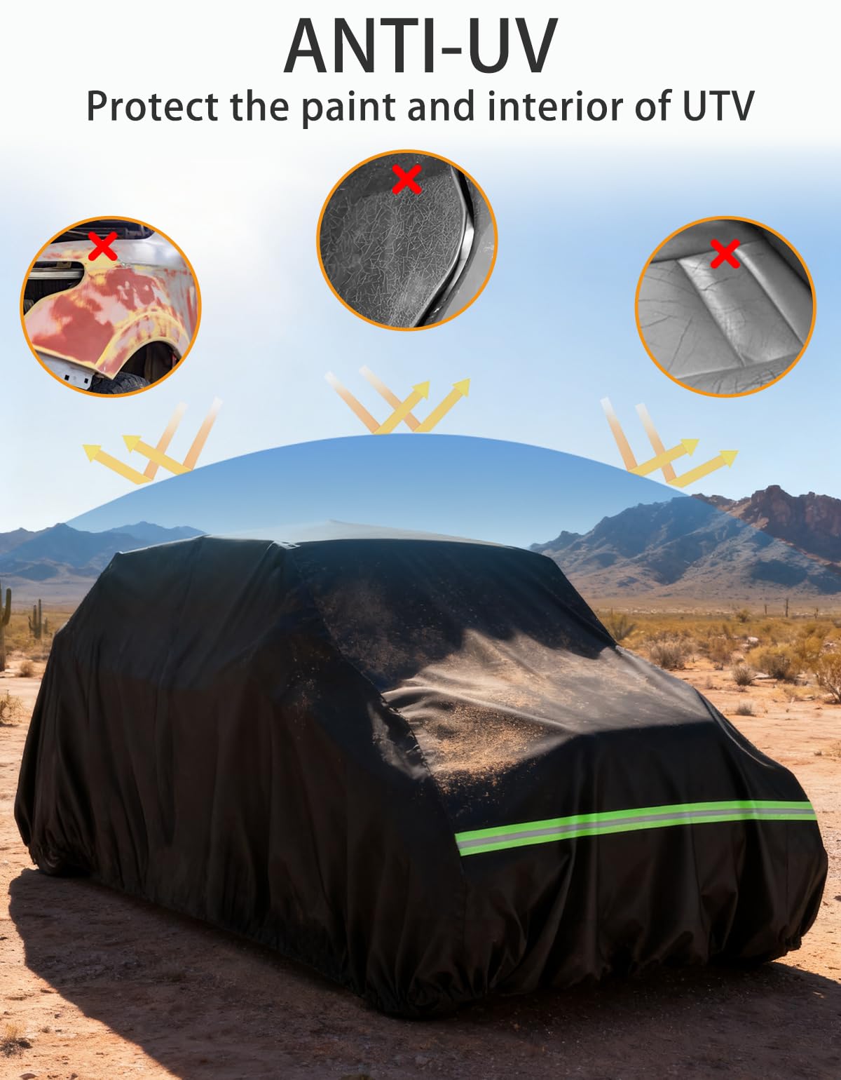 BystralX X3 MAX cover reflective strips for night visibility