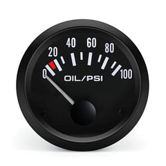BYYOUIV 2in oil pressure gauge with LED display for clear night readings.