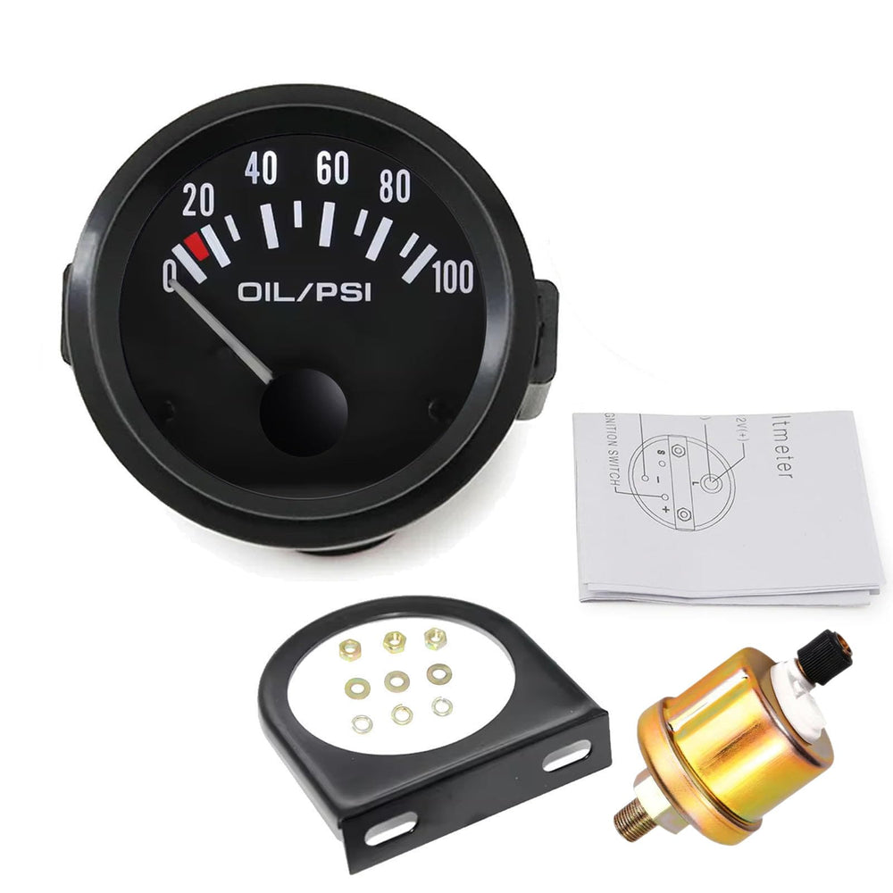 BYYOUIV complete oil pressure gauge kit ready for car, SUV, or truck.