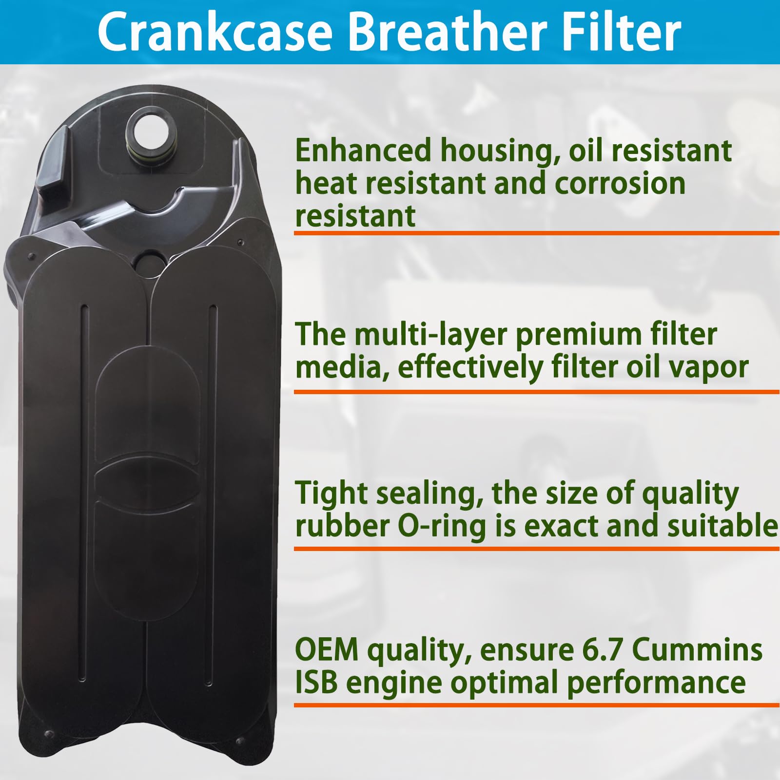 BZANPAR ccv-filter-oem-compatibility matches CV52001 and 904-418 for easy replacement