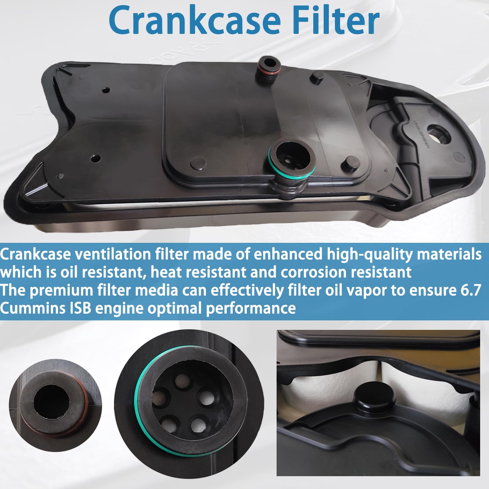 BZANPAR durable-crankcase-filter withstands heat and oil exposure for long-lasting performance