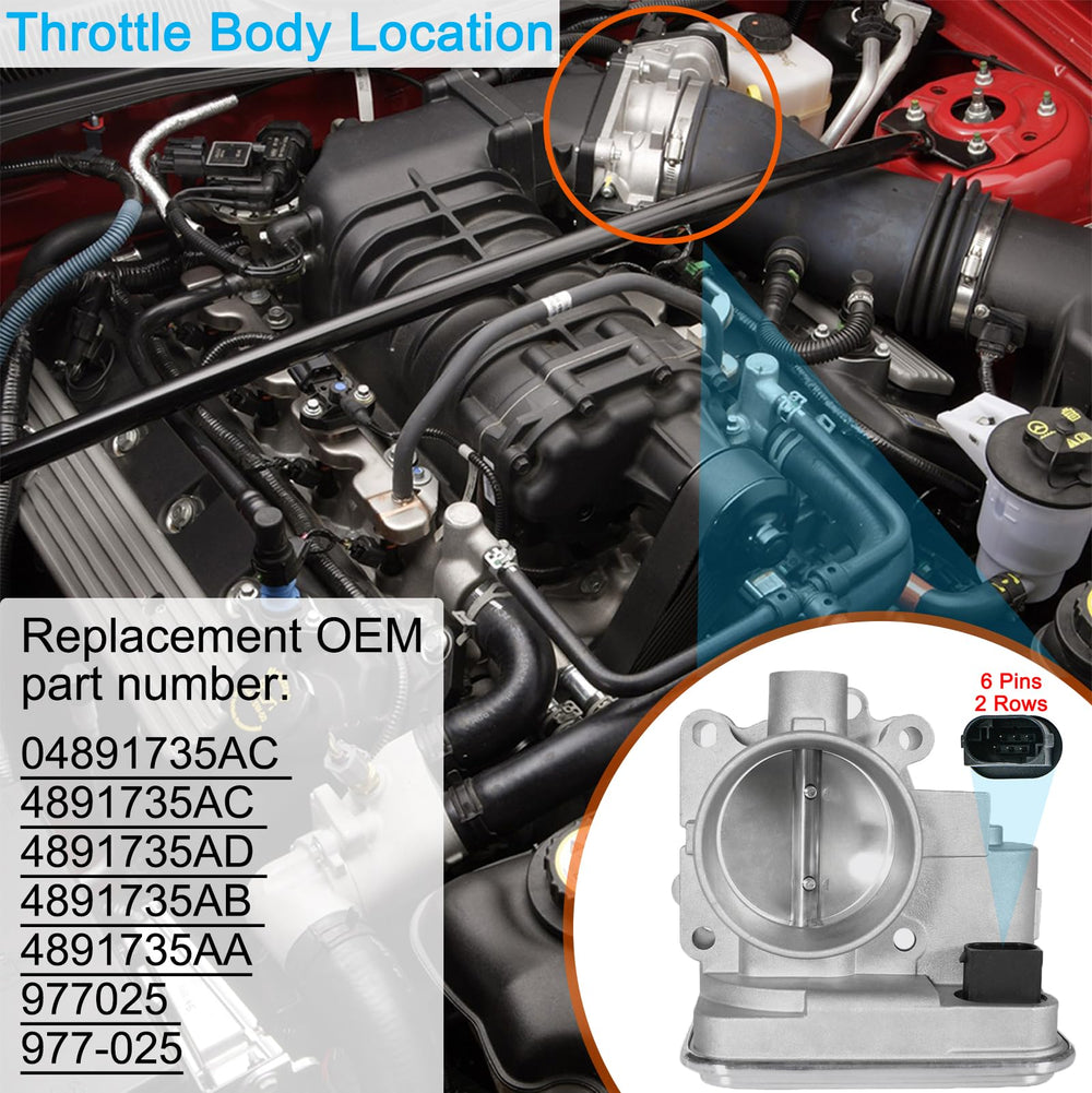 BZANPAR electronic throttle body for Jeep Compass 2.4L, responsive feel