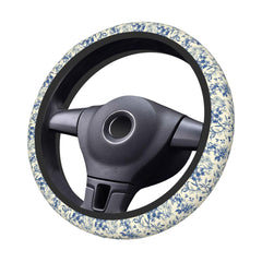 BzcjLyhbZ Floral Cute Steering Wheel Cover universal fit suits most cars and SUVs.